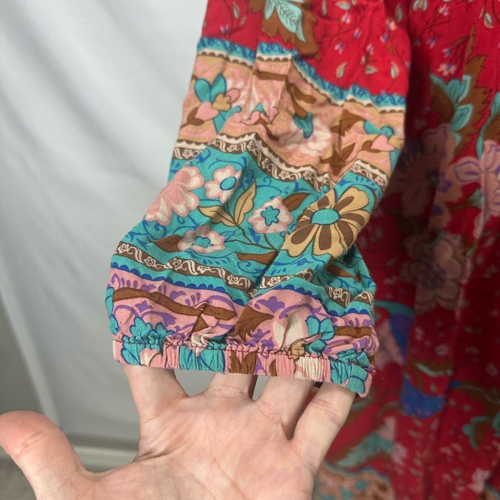 R. Vivimos Womens Long Sleeve Floral Casual Print
Cotton Midi Tunic Dress Size S - Picture 7 of 12